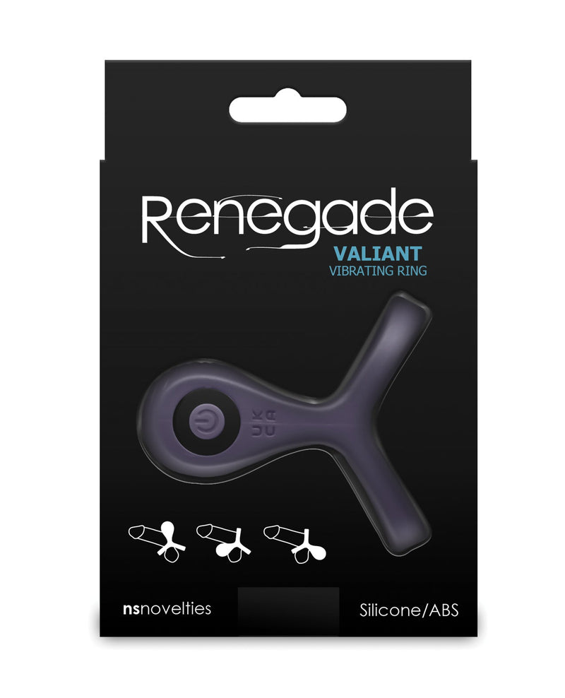 Ns Novelties INC Renegade Valiant Vibrating Cock Ring - Gray Penis Toys