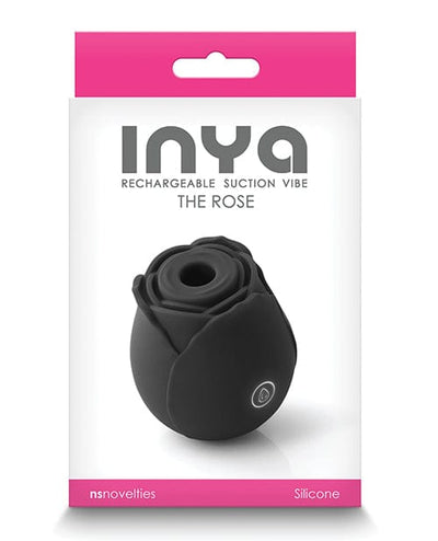Ns Novelties INC Inya The Rose Rechargeable Suction Vibe - Black Vibrators
