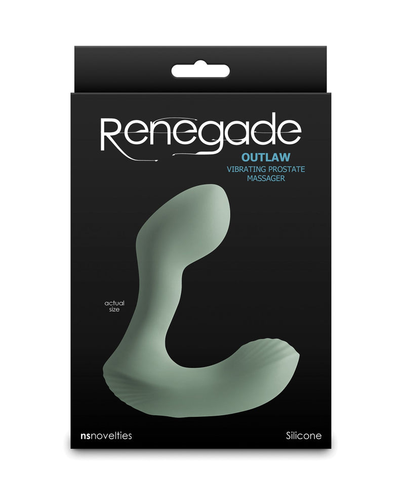 Ns Novelties INC Renegade Outlaw Vibrating Prostate Massager - Sage Vibrators