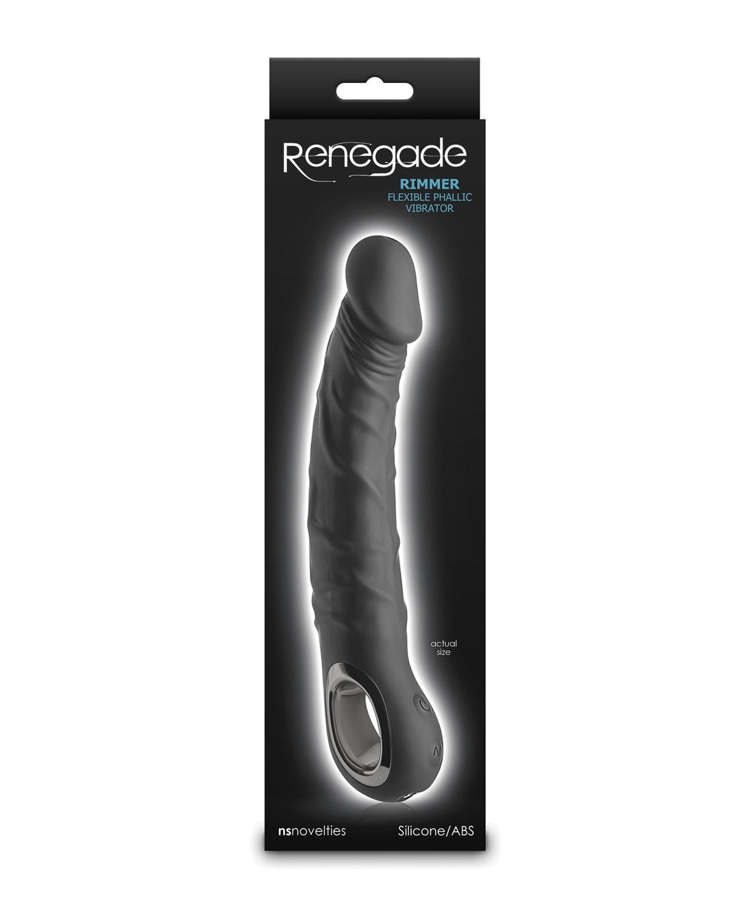 Ns Novelties INC Renegade Rimmer Vibrating Dong w/Handle - Black Vibrators