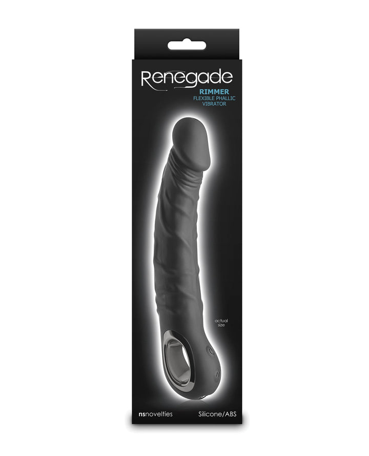 Ns Novelties INC Renegade Rimmer Vibrating Dong w/Handle - Black Vibrators