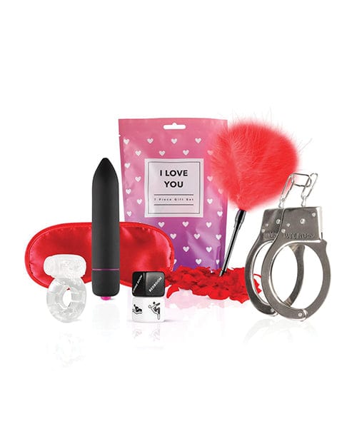 One-dc Loveboxxx I Love You 7 Pc Gift Set - Red Kink &amp; BDSM