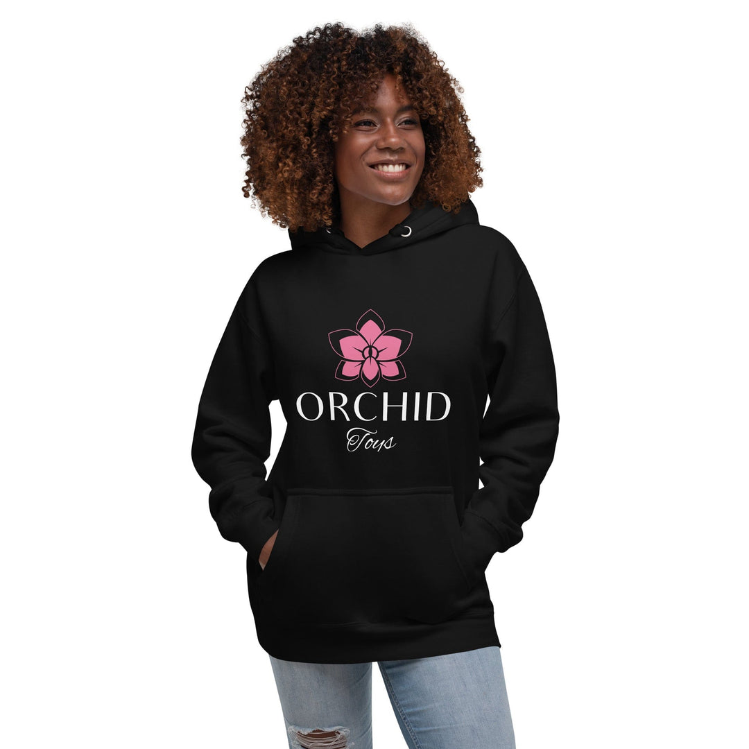 OrchidToys.com Orchid Toys Unisex Hoodie White Font Black / S