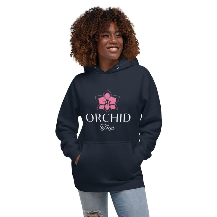 OrchidToys.com Orchid Toys Unisex Hoodie White Font Navy Blazer / S