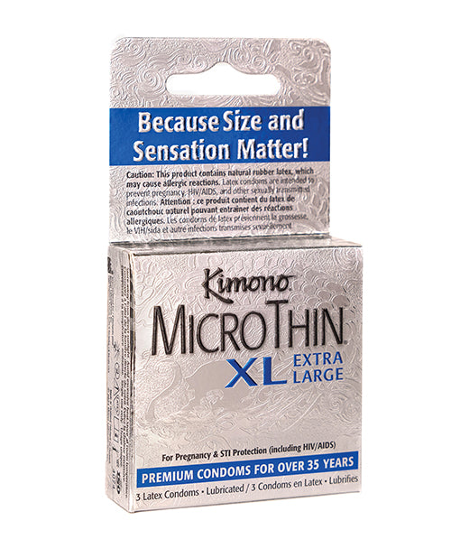 Kimono MicroThin XL Condoms - Pack of 3
