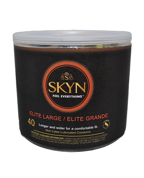 Paradise Marketing Lifestyles Skyn Elite Large Condom - Bowl Of 40 More