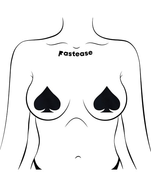 Pastease Pastease Basic Liquid Spade - Black O/s Lingerie &amp; Costumes