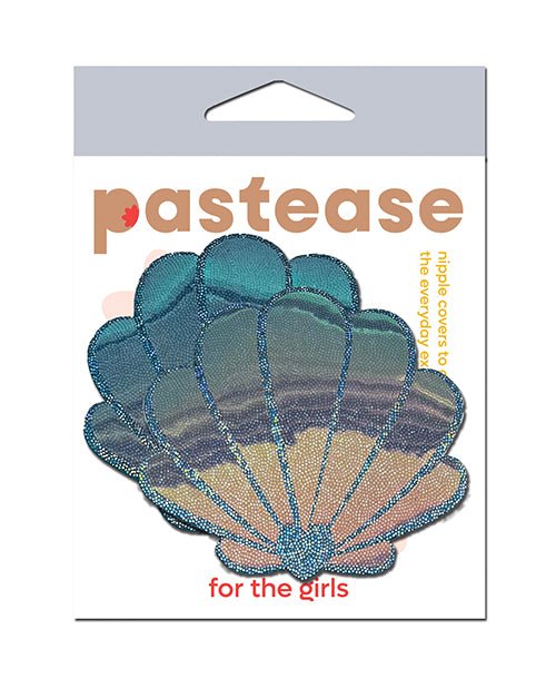 Pastease Pastease Opalescent Mermaid Shells - Seafoam Blue O/S Lingerie &amp; Costumes