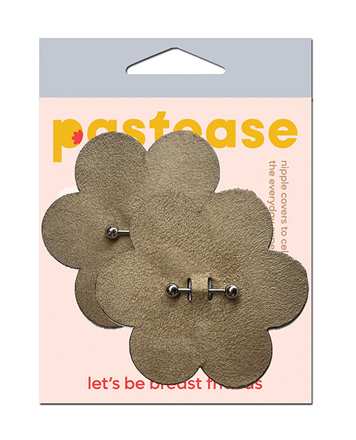 Pastease Pierced Flower Breast Petal with Barbell Piercing - Nude O/S