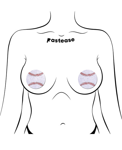 Pastease Pastease Premium Baseball Sparkly - White O/S Lingerie &amp; Costumes
