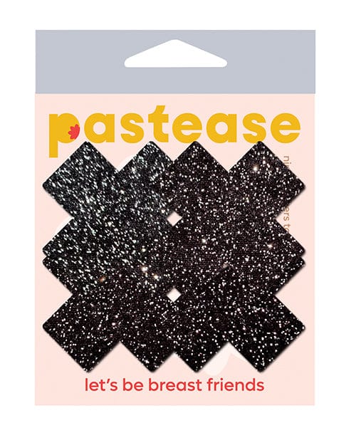 Pastease Pastease Premium Petites Sparkle Plus X - Black O/s Pack Of 2 Pair Lingerie &amp; Costumes