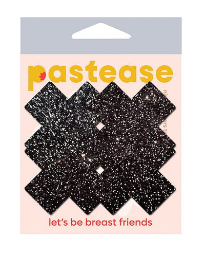 Pastease Pastease Premium Petites Sparkle Plus X - Black O/s Pack Of 2 Pair Lingerie & Costumes
