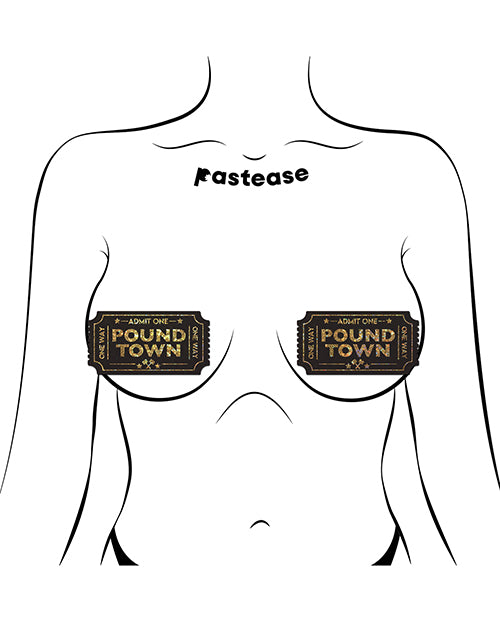 Pastease Pastease Premium Pound Town Glitter - Black O/S Lingerie &amp; Costumes