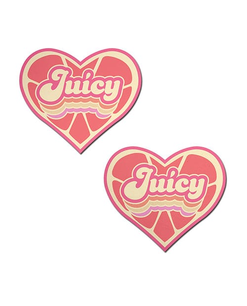 Pastease Pastease Premium Retro Heart Juicy - Pink Grapefruit O/s Lingerie &amp; Costumes