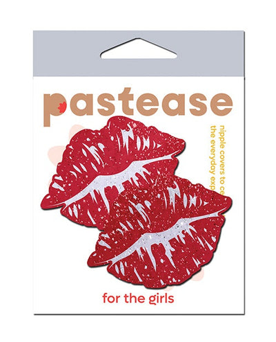 Pastease Pastease Premium Sparkle Kissing Lips - Red O/S Lingerie & Costumes