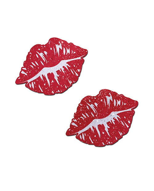 Pastease Pastease Premium Sparkle Kissing Lips - Red O/S Lingerie &amp; Costumes