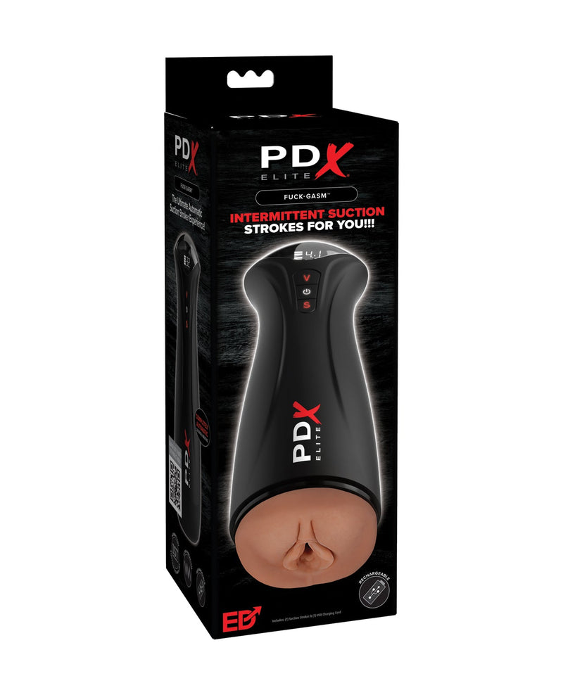 Pdx Brands PDX Elite Fuck Gasm Pussy Stroker - Brown Penis Toys