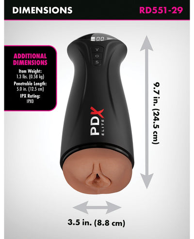 Pdx Brands PDX Elite Fuck Gasm Pussy Stroker - Brown Penis Toys