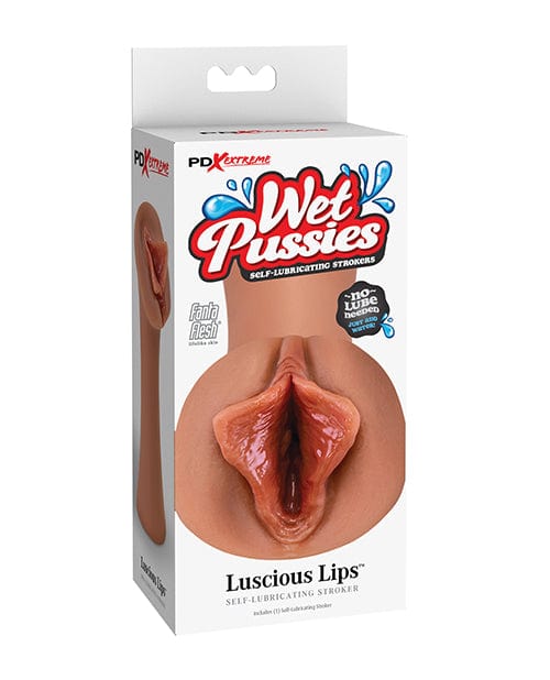 Pdx Brands Pdx Extreme Wet Pussies Luscious Lips Tan Penis Toys