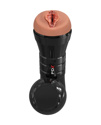 Pdx Brands PDX Extreme Wet Pussies Super Luscious Lips XXL Stroker - Brown Penis Toys