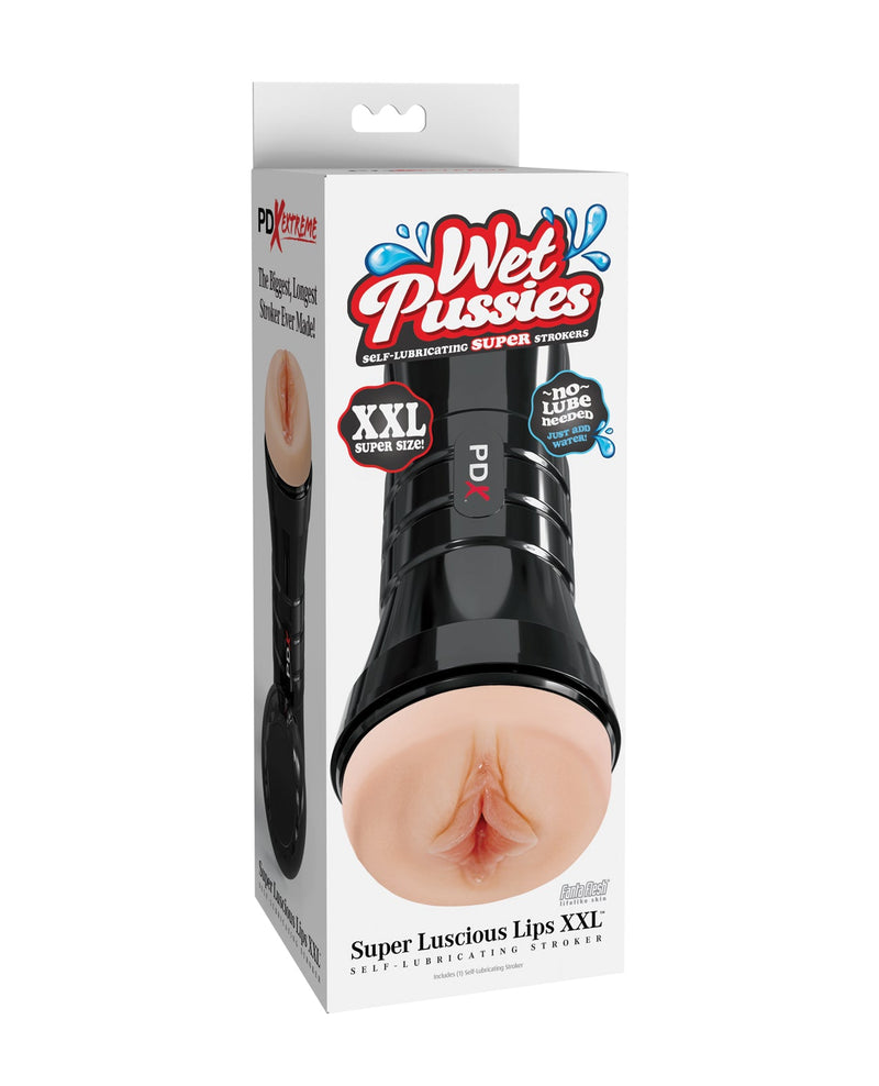 Pdx Brands PDX Extreme Wet Pussies Super Luscious Lips XXL Stroker - Light Penis Toys