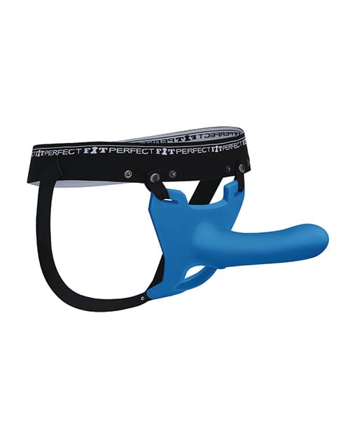 Perfect Fit Brand Perfect Fit Zoro Strap On W/case Blue / 5.5" Dildos