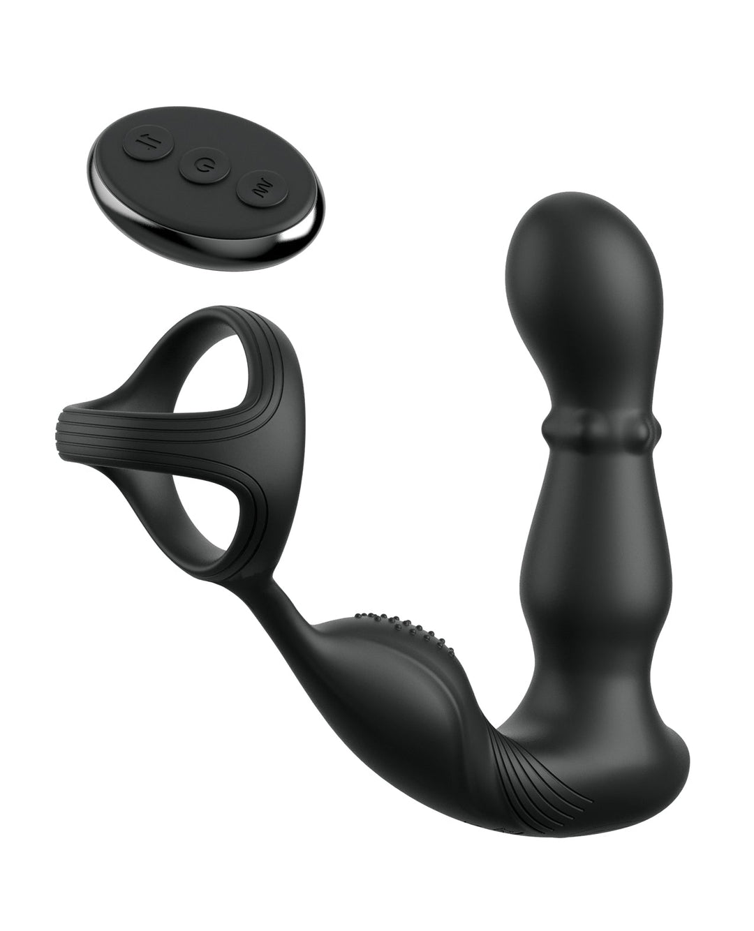 Pipedream Products Anal Fantasy Elite Ass-Gasm Slide &amp; Glide P-Spot Stimulator - Black Anal Toys