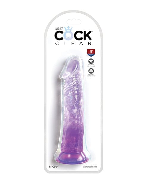 Pipedream Products King Cock Clear 8" Cock Purple Dildos