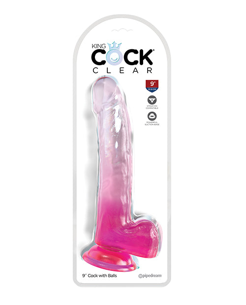 Pipedream Products King Cock Clear Cock with balls Dildos