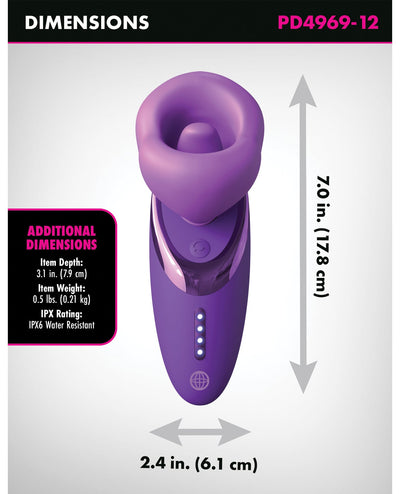 Pipedream Products Fantasy for Her Pleasure Sucker - Purple Vibrators