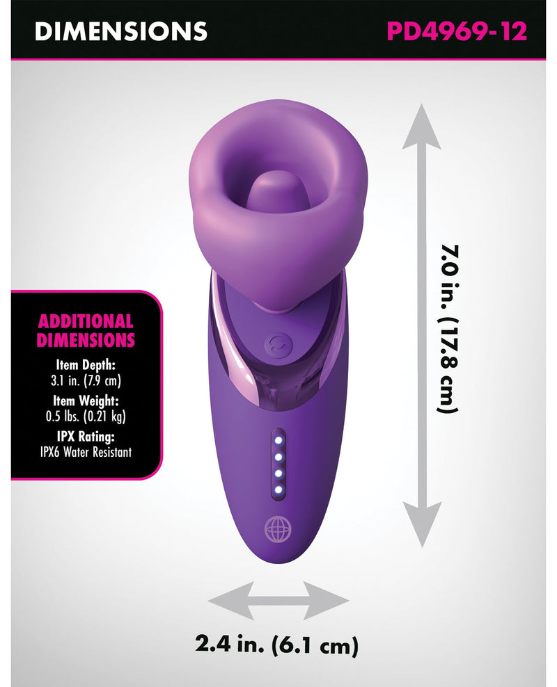 Pipedream Products Fantasy for Her Pleasure Sucker - Purple Vibrators