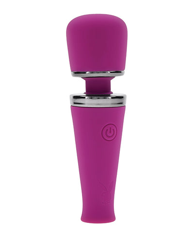 Playboy Playboy Pleasure Mic Drop Petite Wand Vibrator - Fuschia Vibrators