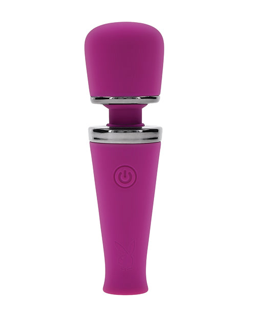 Playboy Playboy Pleasure Mic Drop Petite Wand Vibrator - Fuschia Vibrators