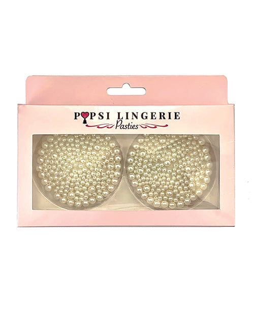 Popsi Lingerie Pearl Reusable Pasties - White O/s Lingerie &amp; Costumes