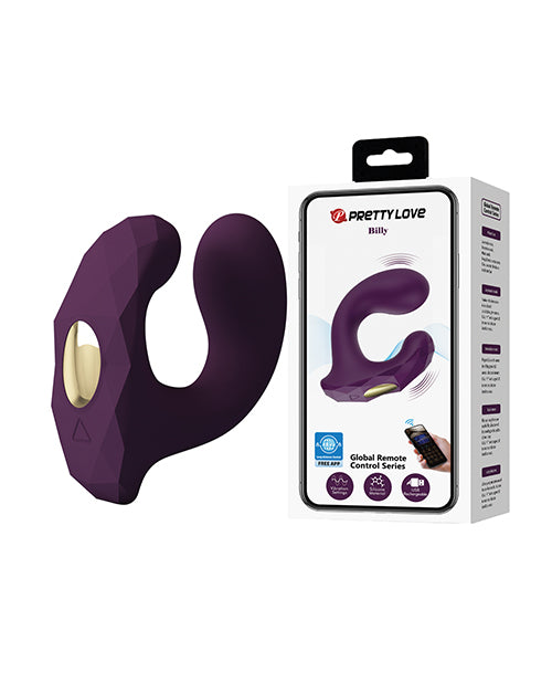 Pretty Love Pretty Love Billy Vibrating Dual Stimulator - Purple Vibrators