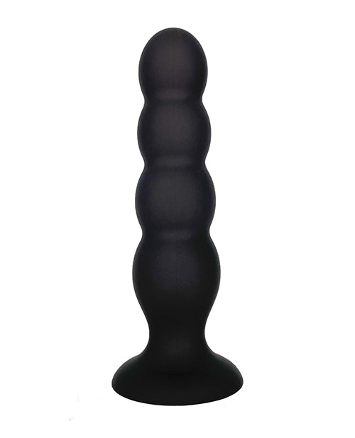 Rascal Video LLC VERS Liquid Silicone Suction Plug - Black Anal Toys