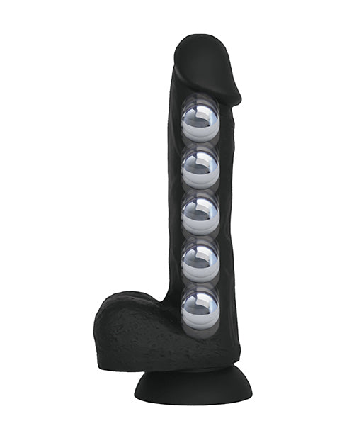 Rascal Video LLC VERS Liquid Silicone Suction Dildo - Black Dildos