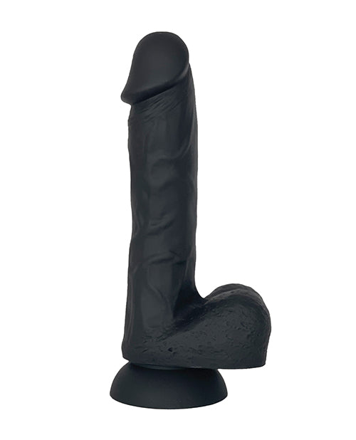 Rascal Video LLC VERS Liquid Silicone Suction Dildo - Black Dildos