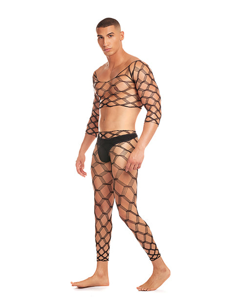 Rene Rofe Rainbow Party Future Mode 3 pc Set - Black / L / XL Lingerie &amp; Costumes