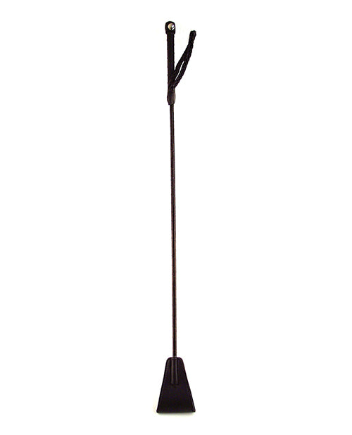 Rouge Group Ltd Rouge Fetish Play Vegan Leather Riding Crop - Black Kink &amp; BDSM