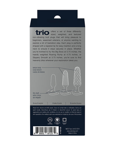 Savvy Co. VeDO Trio Anal Plug Set - Black Anal Toys