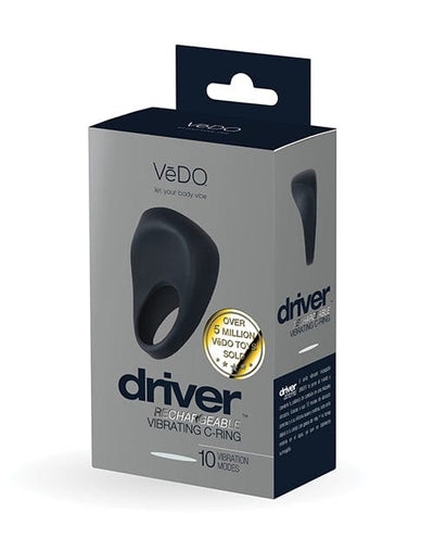 Savvy Co. Vedo Driver Rechargeable C Ring Black Penis Toys