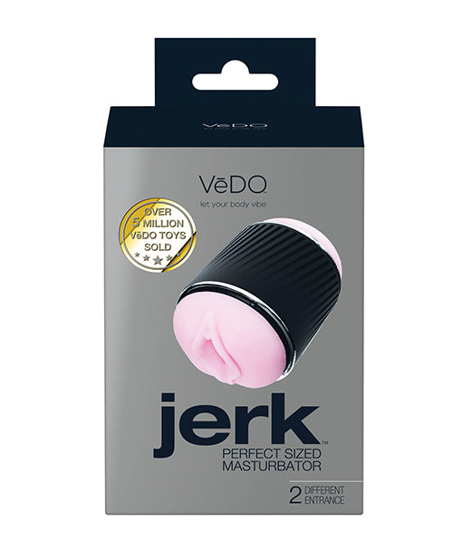 Savvy Co. VeDO Jerk Masturbation Sleeve - Black/Pink Penis Toys