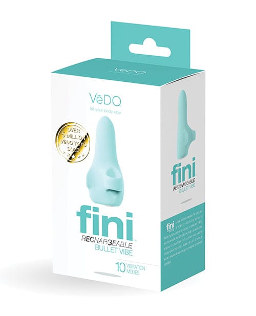 Savvy Co. Vedo Fini Rechargeable Bullet Vibe Turquoise Vibrators