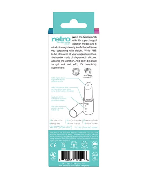 Savvy Co. Vedo Retro Rechargeable Bullet Lip Stick Vibe Vibrators