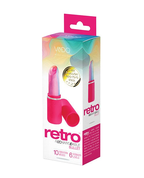Savvy Co. Vedo Retro Rechargeable Bullet Lip Stick Vibe Pink Vibrators