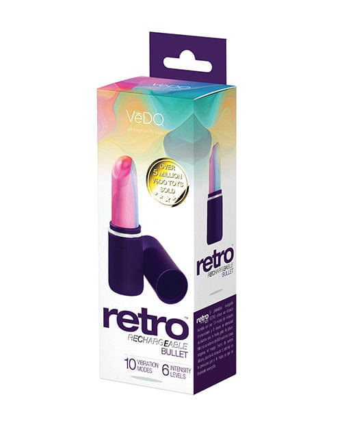 Savvy Co. Vedo Retro Rechargeable Bullet Lip Stick Vibe Purple Vibrators