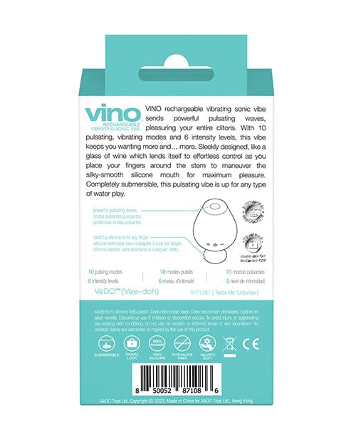 Savvy Co. Vedo Vino Rechargeable Sonic Vibe Vibrators