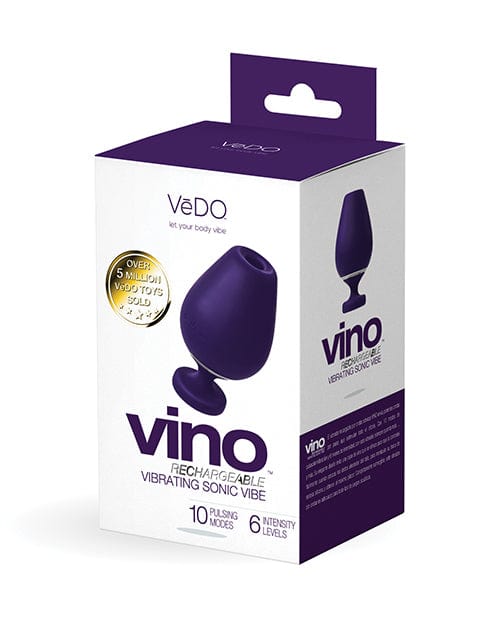 Savvy Co. Vedo Vino Rechargeable Sonic Vibe Purple Vibrators