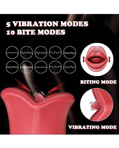 Secwell Big Bite Mouth Vibration &amp; Biting - Red Vibrators